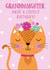 Granddaughter Cat Birthday Card created by Sarah Corcoran 