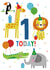 1st Birthday animal card 1000 created by Sarah Corcoran