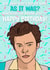 Harry styles As It Was Birthday friend sister 30 card created by The Girl Next Draw Cards