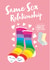 Same Sex Sox Gay Rainbow Relationship Card created by Licked By Robots