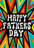 Classic Fathers Day Card - Psychedelic - Geometric - Happy Fathers Day created by Ailish Beadle