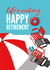 Happy Retirement Card Sitting by the Pool created by Diva Doodle Designs