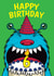 Cake Monster Happy 6th Birthday created by @Cupsie's Creations