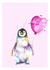 Congratulation it's a girl penguin greeting card created by Splatterworks