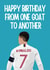 Cristiano Ronaldo Birthday Card created by Highgrove Cards