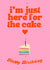 Just here for the cake! created by Keeks Cards