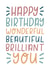 Happy Birthday wonderful you created by The Lettering Tree