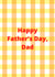 Gingham Father’s Day card created by Proper job studio