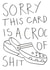 Croc of Shit Card created by AbiGoLucky