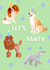 Cute Puppy birthday party card created by Sarah Stephenson