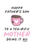 Father's Day card for a terrific Mother, Mum, Mam. created by Superlush Cards