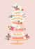 Pretty Flowery Wedding Anniversary Cake Card created by The Pattern Press