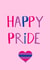 Bisexual gay pride card created by Naughty Nice