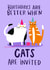 Birthdays Are Better When Cats Are Invite Cute Birthday Card created by Lucy Maggie Designs