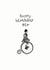 'Happy Birthday Sir' Penny Farthing birthday card for men created by Helen Leslie Illustrator