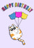 Happy birthday love from the super cute cat created by Wonder illustration