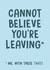 Funny Leaving Card - Funny New Job Card created by PowderPop