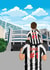 #1 Dad Newcastle United Football Card created by Squiggle Scribble