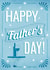 Blue Vintage Wine-themed Happy Father's Day card created by Dee Cresswell