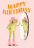 Howdy! Happy Birthday - Cowboy Frog Birthday Card - Cute Birthday Card for her created by Kitty Strand