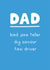 Description of Dad Father's Day card created by Liv Groves Illustration