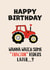 Tractor Porn Birthday Card created by Pig + Plums