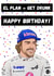 Fernando Alonso Birthday Card created by P1 Cards