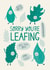 Sorry you’re leaving leaf card  created by Christine Cuddihy Illustration