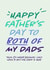 Gay Dads Father's Day created by YOB & YAG