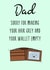 Funny dad card created by Fern Furness