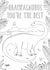 Grampasaurus Colouring-In Fathers Day Card / Birthday Card - Grandad - Dinosaur - Grampasaurus You're The Best created by Zoe-Claire