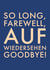 ‘So Long, Farewell, Auf Wiedersehen Goodbye’ Leaving Card created by @RoseDesignCards