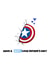 Funny Marvel Fathers Day Card - Captain America says have a Marvel-lous day created by That Card Shop