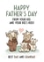 Cute Father's Day Card - Dad - From Your Kid And Your Kids Kids - Best Dad And Grandad created by Bev O'Connor || @oconnordesign