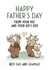 Cute Fathers Day Card - Dad - Grandad - Happy Father's Day From Your Kid And Your Kid's Kid created by Bev O'Connor || @oconnordesign
