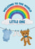 Newborn Baby Boy Welcome To The World Card created by @Cupsie's Creations