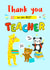 Cute animal thank you Teacher card created by Helen Thompson