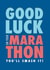 Marathon good luck card created by Rebecca Prinn