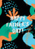 Contemporary Fathers Day Card - Abstract - Art - Happy Father's Day created by Rachael Powick