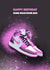 Retro Jordan 1 Pink Sneakerhead Birthday Card created by Alexandria Frances