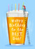 Dad birthday beer card created by Emma Proctor