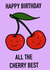 Cute Cherry Birthday Card created by Nevada Rose