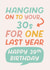 Funny 39th Birthday Card created by Poppy Lane