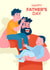 happy father's day family illustration created by Cards for feelings