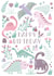 Pink Dinosaur Birthday Card created by Dolly and Fred