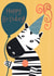 Birthday Zebra Greeting Card created by Passtheguava