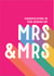 MRS & MRS WEDDING DAY CARD created by Summer Lane Studio