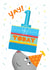 Yay! 1 today - 1st birthday card created by Pencilface
