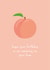 Peach Amazing Bum Birthday Card created by Blush Boulevard