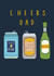 Classic Fathers Day Card - Beer - Cheers Dad created by Sally Payne Design